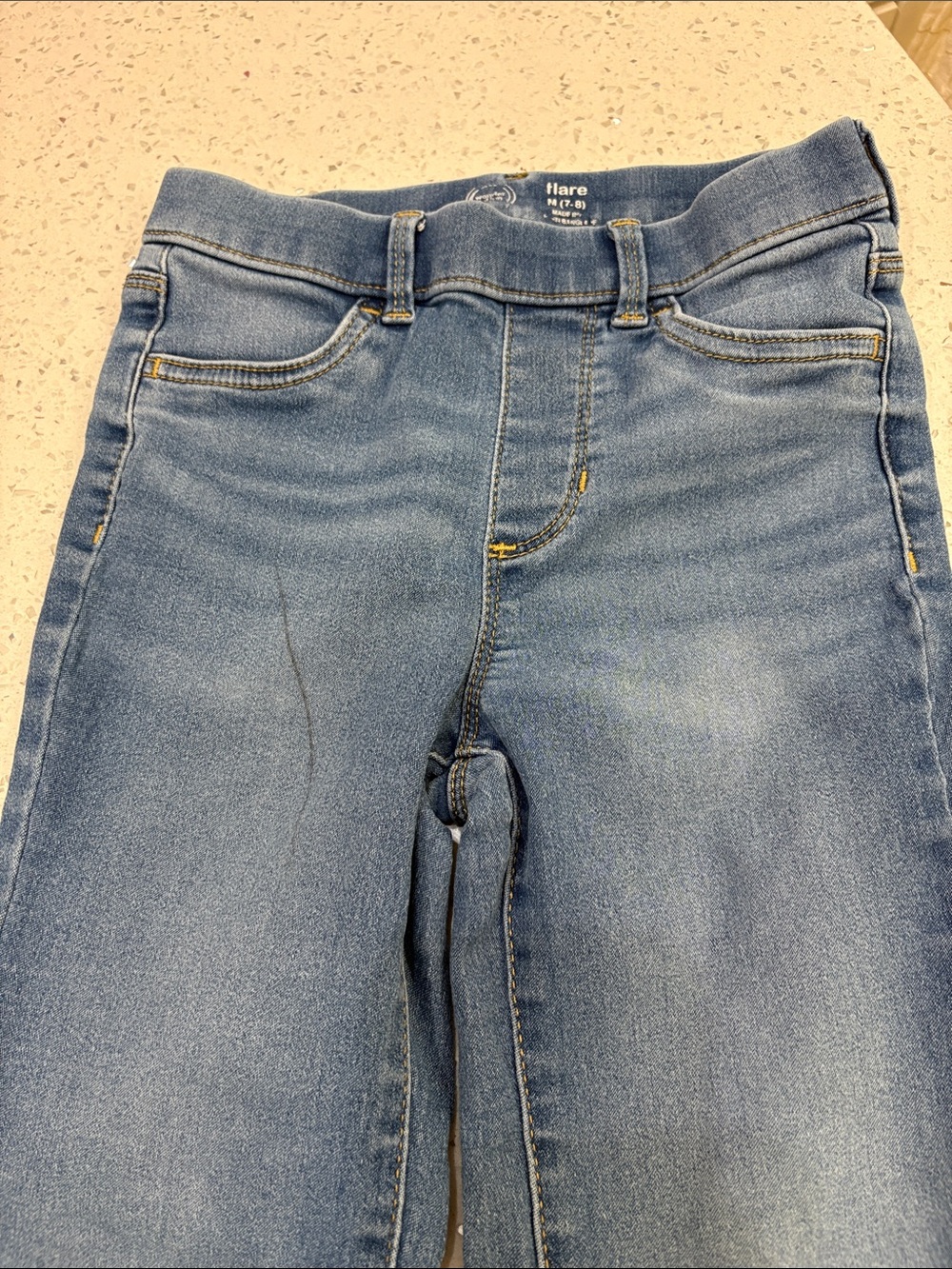 Cat & Jack & Wonder Nation pull up Light, Medium & Dark Blue jeans size 7/8 - Picture 8 of 13